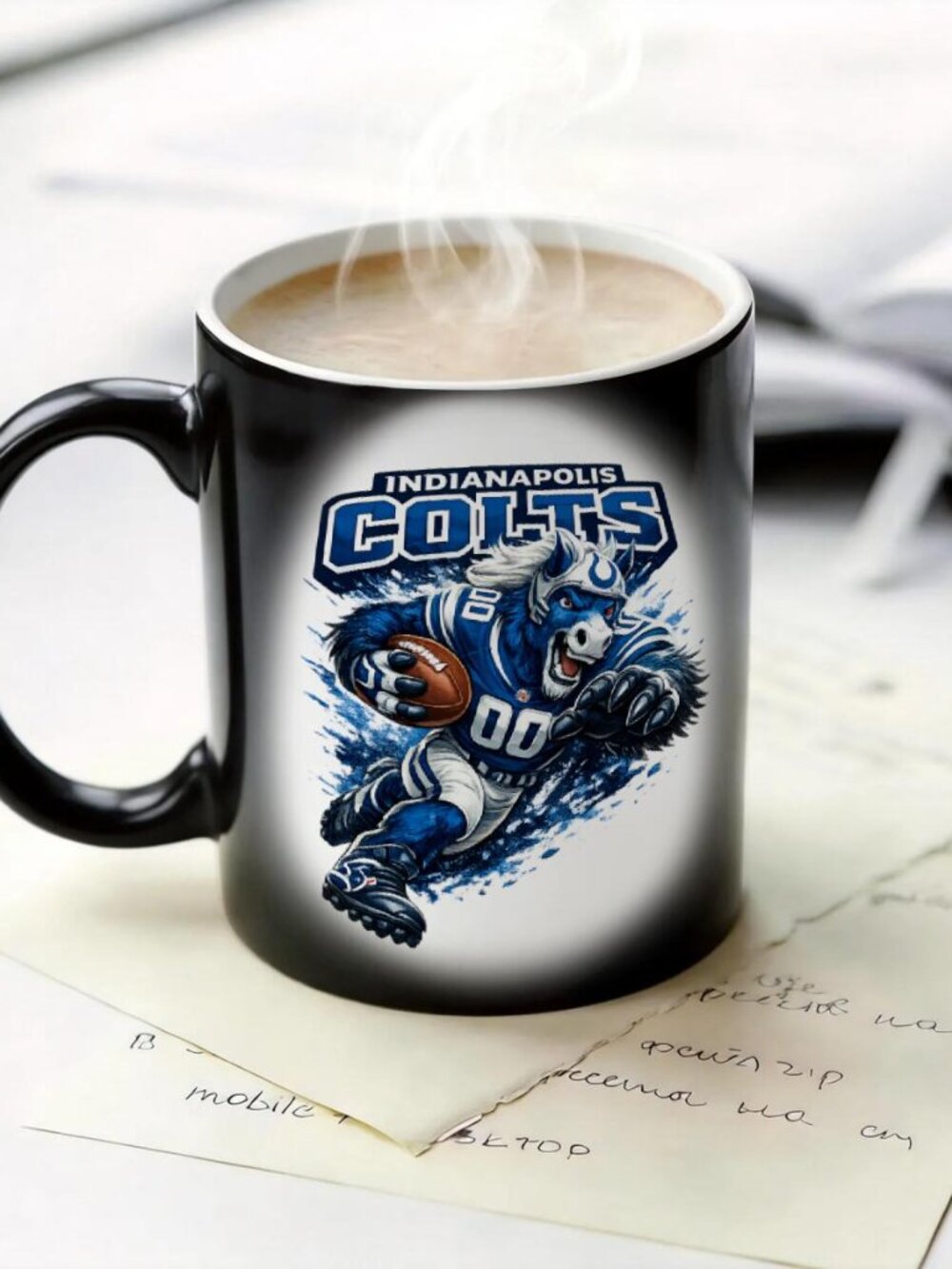 Indianapolis Colts Matte Heat Changing Mug NFL Fan Cup 11oz